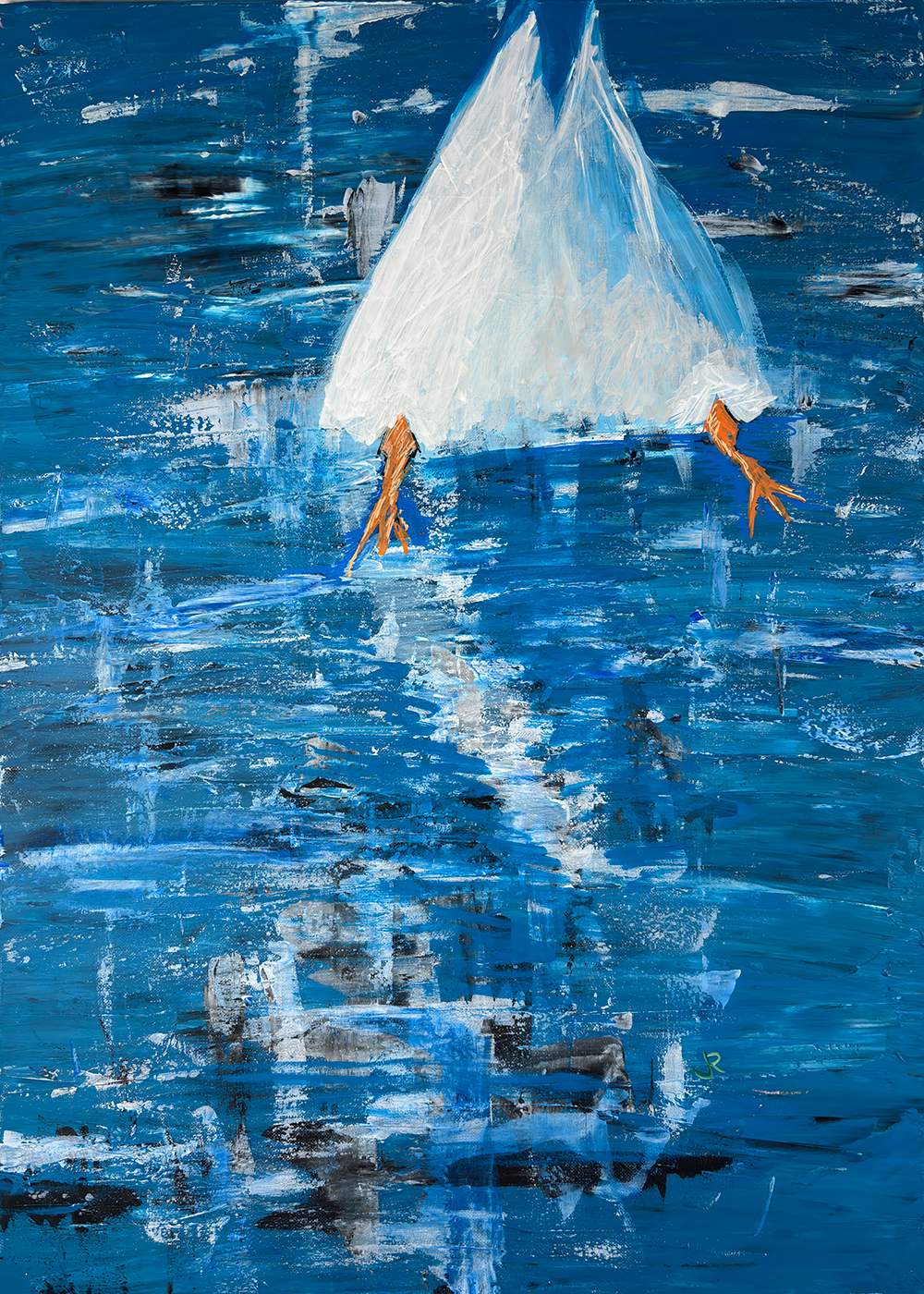 Duck in Pond